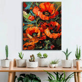 Sensual Poppies: Painting by Numbers